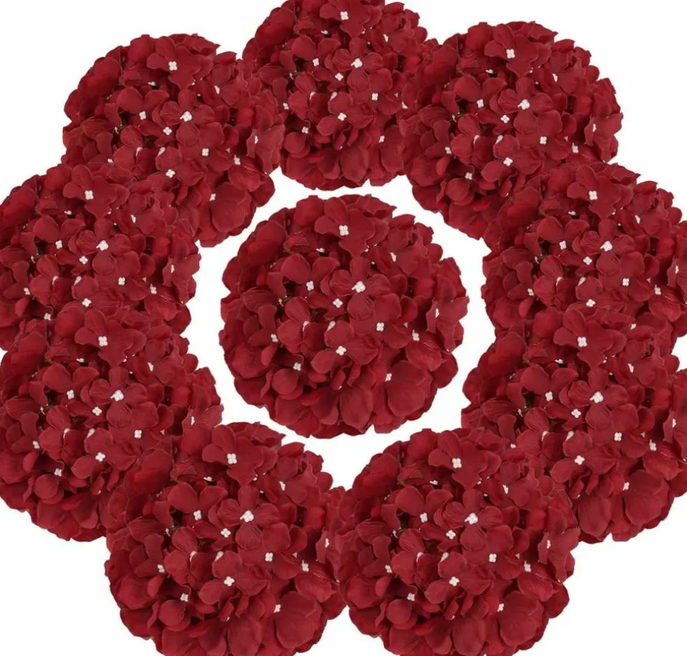 Hydrangea Head Artificial Flowers for Home & Wedding Decor