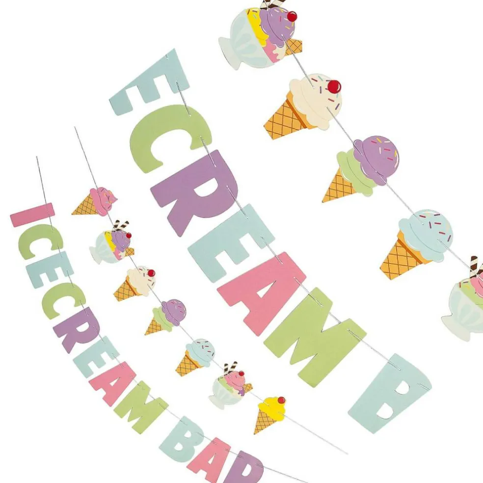 Ice Cream Bar Garland 2 Pieces