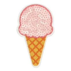 Ice Cream Embroidered Iron-On & Adhesive Patch by Make Market®