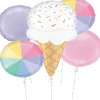 Ice Cream 5-Piece Foil Balloon Bouquet