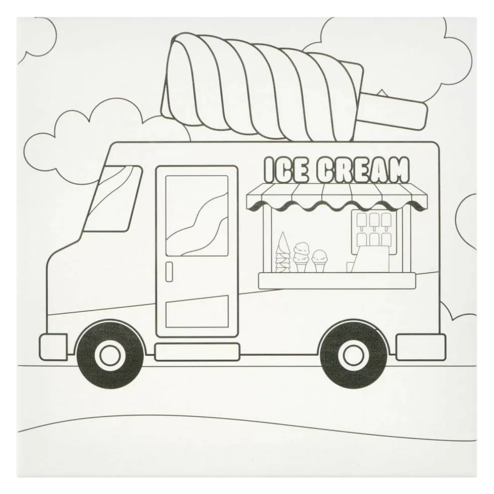 Ice Cream Truck Canvas Painting Craft Kit by Creatology™
