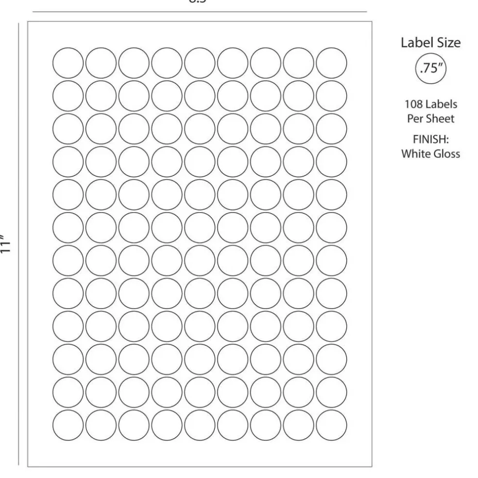 I Do Wedding Stickers for Hershey Kisses - (3 Sheets of 3/4" Labels) - By Just Candy