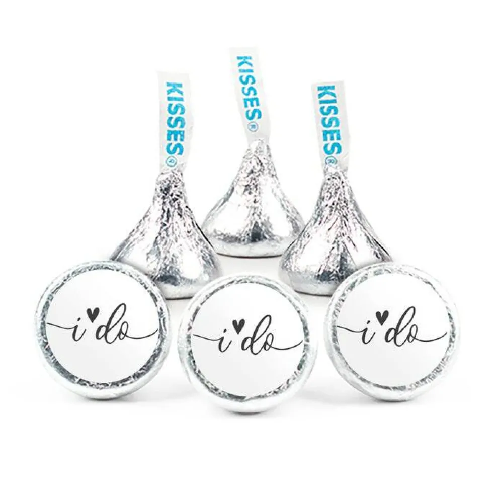 I Do Wedding Stickers for Hershey Kisses - (3 Sheets of 3/4" Labels) - By Just Candy