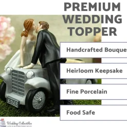 "I'll Love U 4 EVER" Car Wedding Cake Topper