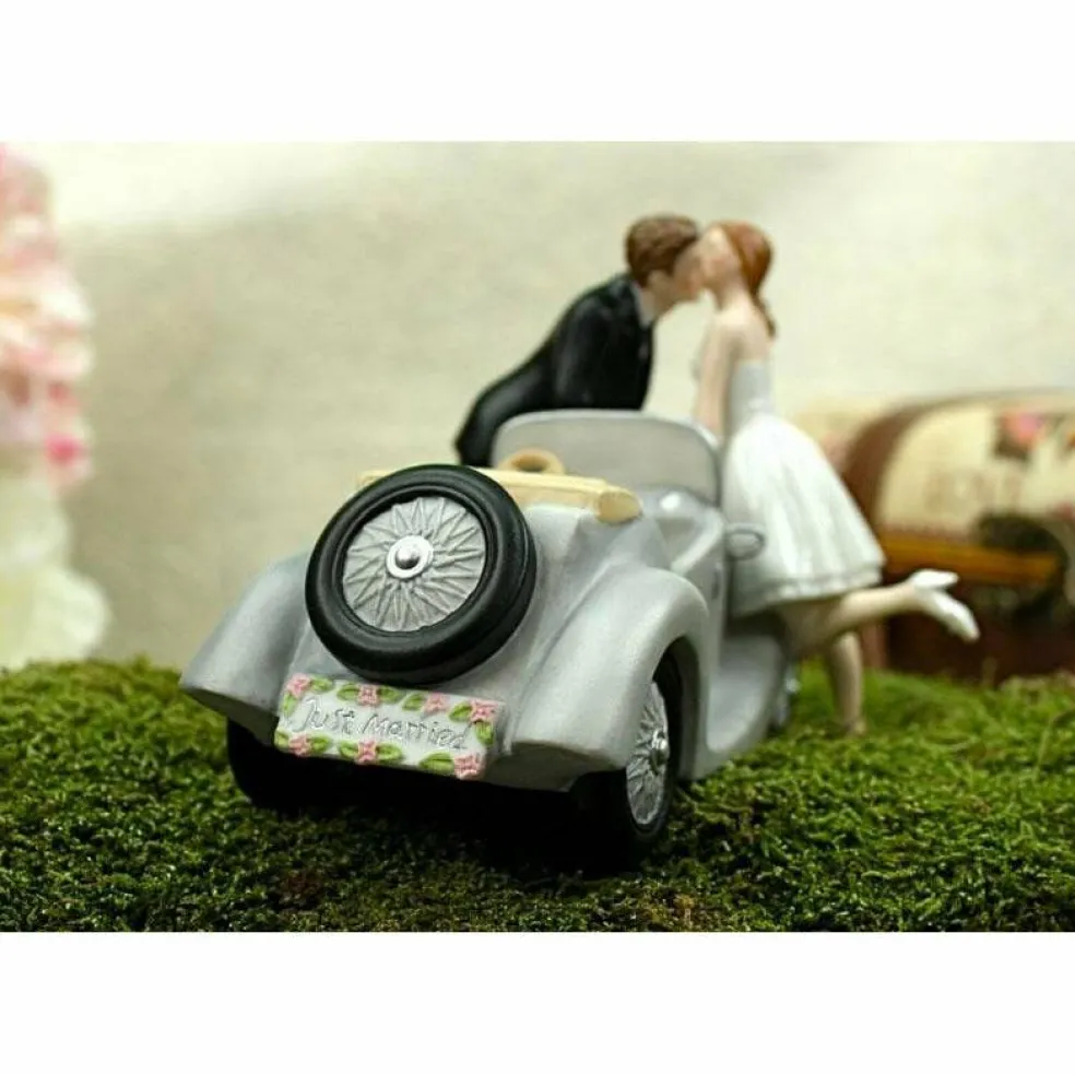"I'll Love U 4 EVER" Car Wedding Cake Topper