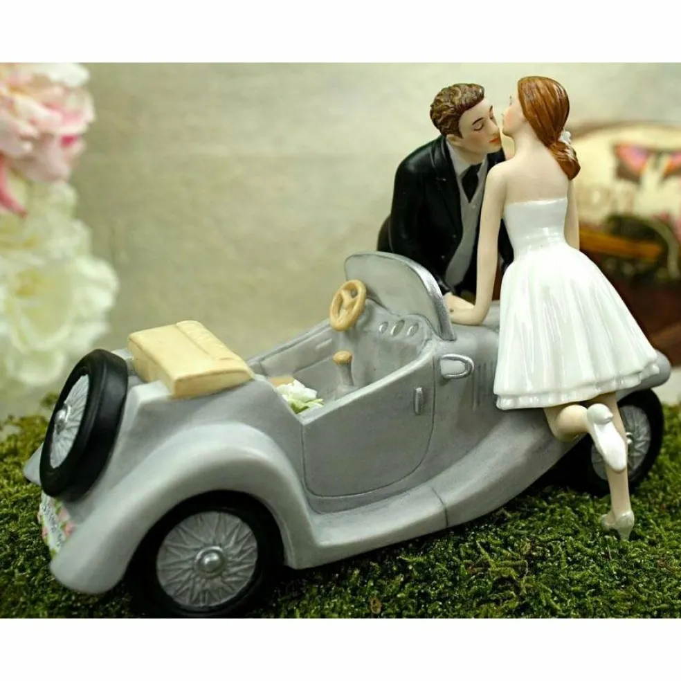 "I'll Love U 4 EVER" Car Wedding Cake Topper