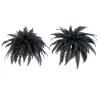 48in. Artificial Halloween Black Boston Fern - Set of 2