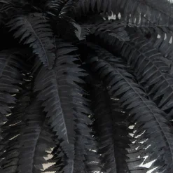 48in. Artificial Halloween Black Boston Fern - Set of 2
