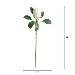26in. Artificial King Protea Flower Stems - Set of 4