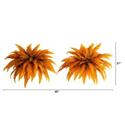 48in. Autumn Artificial Fall Boston Fern - Set of 2