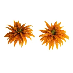 40in. Autumn Artificial Fall Boston Fern - Set of 2