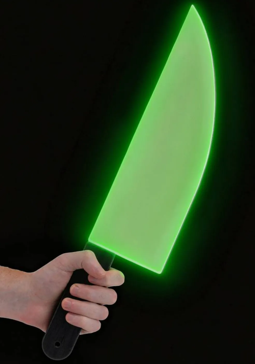 19-Inch Chef's Glow in Dark Cleaver Prop Accessory