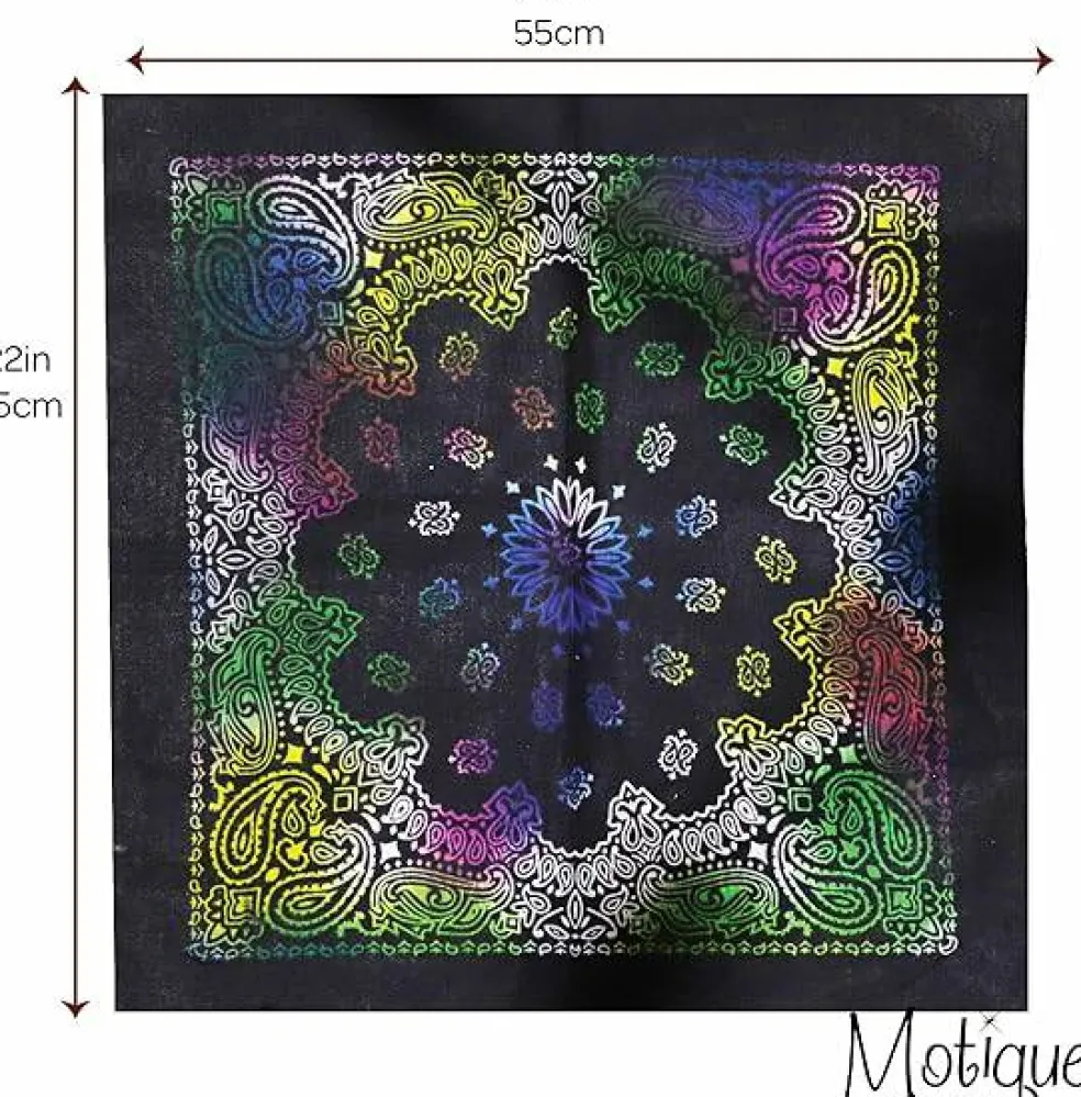 22 Inch Cotton Paisley Bandana