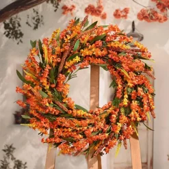 24 Inch Fall Wreaths for Front Door Outside