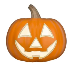 9 Inch Light-Up Misting Pumpkin Halloween Jack-O-Lantern