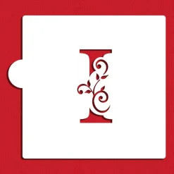 3.5-Inch Ornate Monogram Cake Stencil | C1082 by Designer Stencils | Stencils for Royal Icing, Airbrush, Dusting Powder |