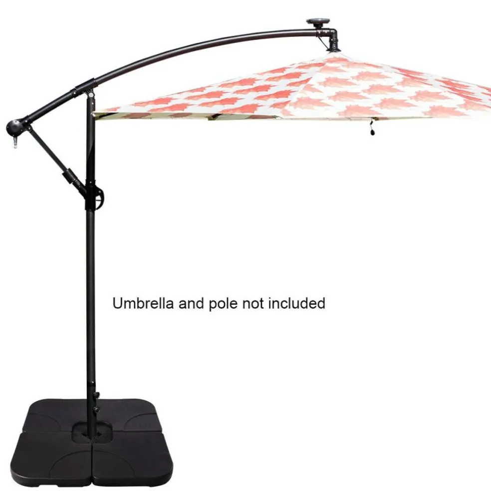 20 Inch Patio Offset Water Filled Plate Umbrella Base Sand