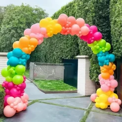 12 Inch 50pcs Multicolor Rainbow Balloon(Multicolors)