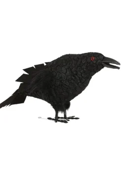13-Inch Standing Black Crow Decoration