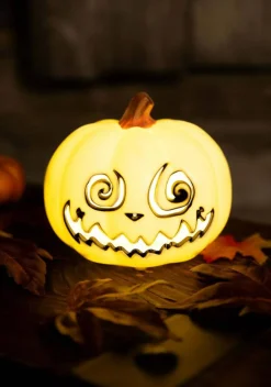 5 Inch Swirly Light Up Jack O' Lantern Decoration