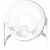 6-Inch USB Desk Fan Portable Quiet Adjustable Angle Home & Office White