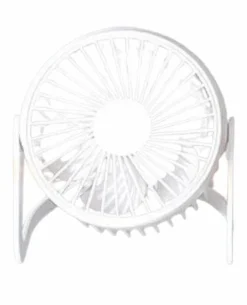 6-Inch USB Desk Fan Portable Quiet Adjustable Angle Home & Office White