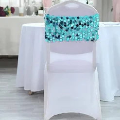 10-Inch wide Big Payette Sequined Chair Sashes