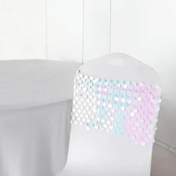 10-Inch wide Big Payette Sequined Chair Sashes