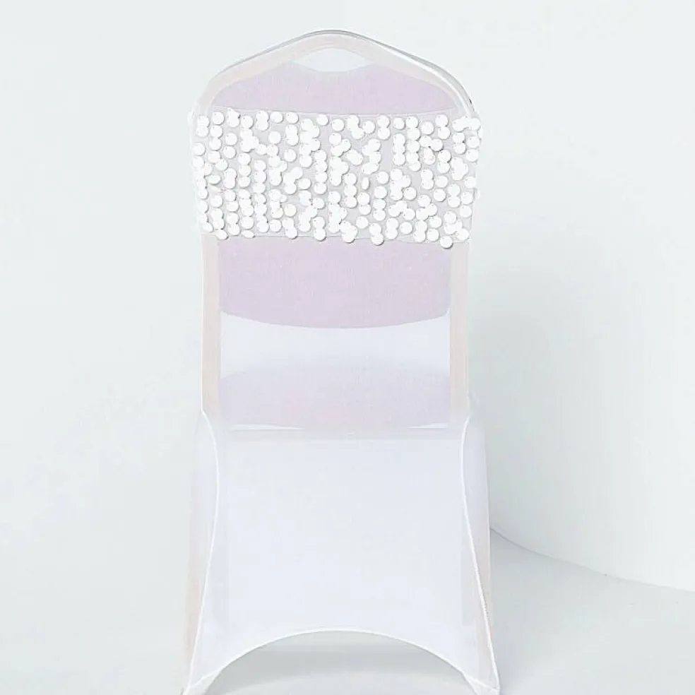 10-Inch wide Big Payette Sequined Chair Sashes