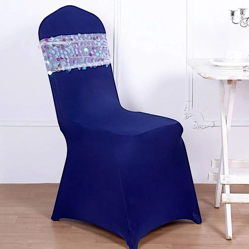 10-Inch wide Big Payette Sequined Chair Sashes