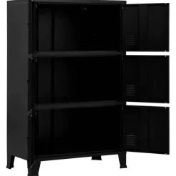 Industrial Storage Steel Chest - Black