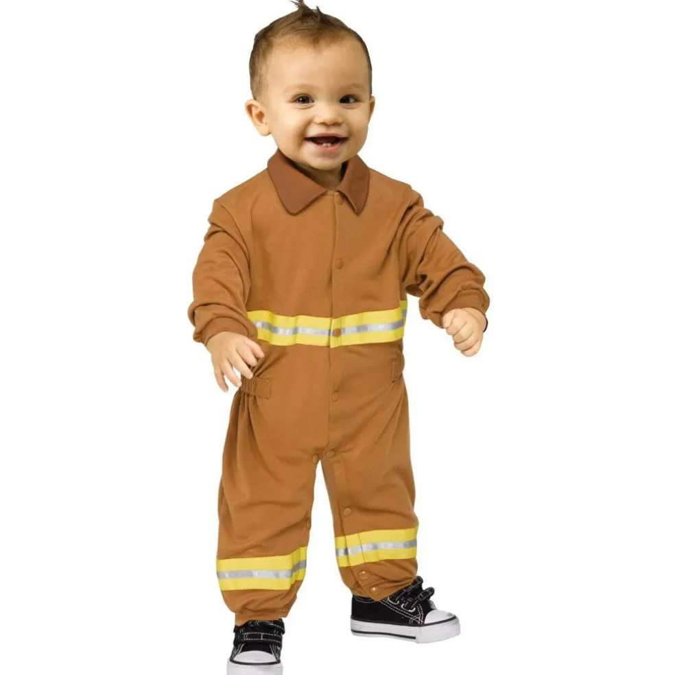 Infant Toddler Fireman Firefighter Costume