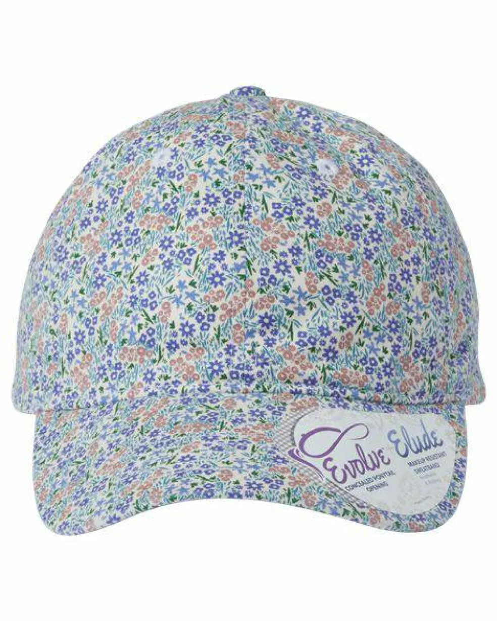 Infinity Her Womens Garment Washed Fashion Print Cap Free Shipping