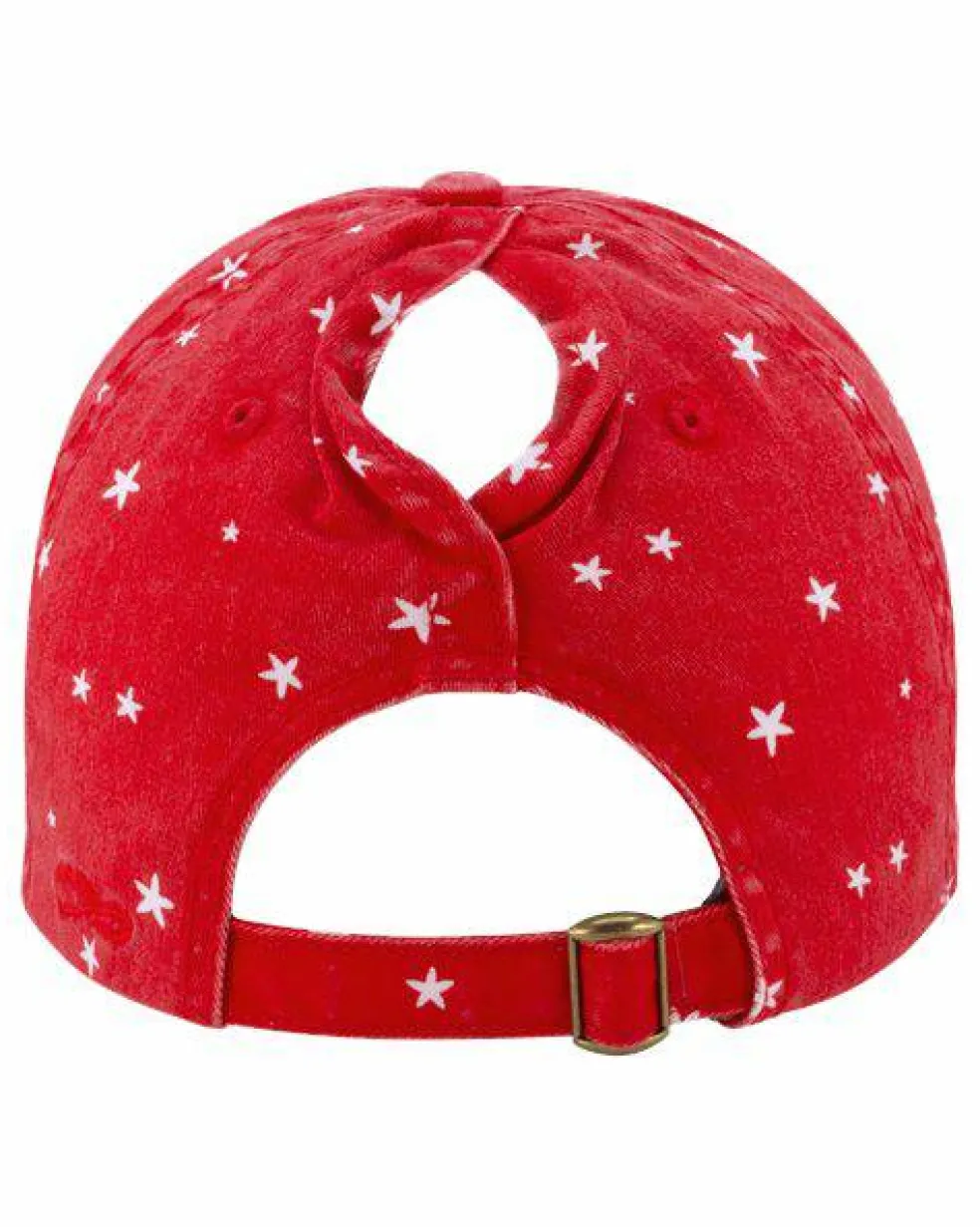 Infinity Her Womens Garment Washed Fashion Print Cap Free Shipping