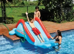 Inflatable Blue Super Swimming Pool Slide 17-Inch