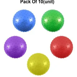 Inflatable Knobby Balls 9 Inch Textured Toy Balls 10 Count