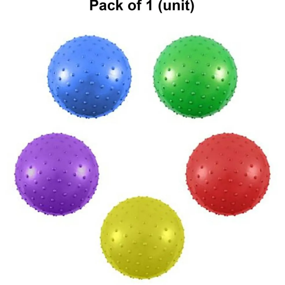 Inflatable Knobby Balls 9 Inch Textured Toy Balls 10 Count