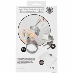 3-in-1 Hobby Magnifier with LED by Loops & Threads®