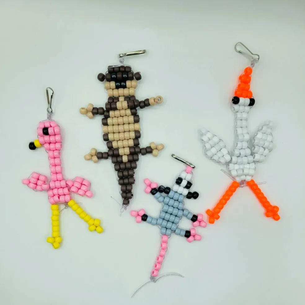 Ink and Trinket Kids Otter Bead Animals, Pony Bead Crafts