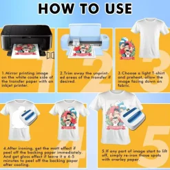 Ink Jet Transfer Paper for Light Fabris Sheets 8.5