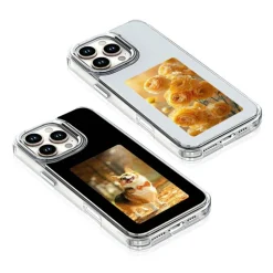 Ink Screen Mobile Case with 3.97 Inch HD Display and Alloy Frame Black Protective Design