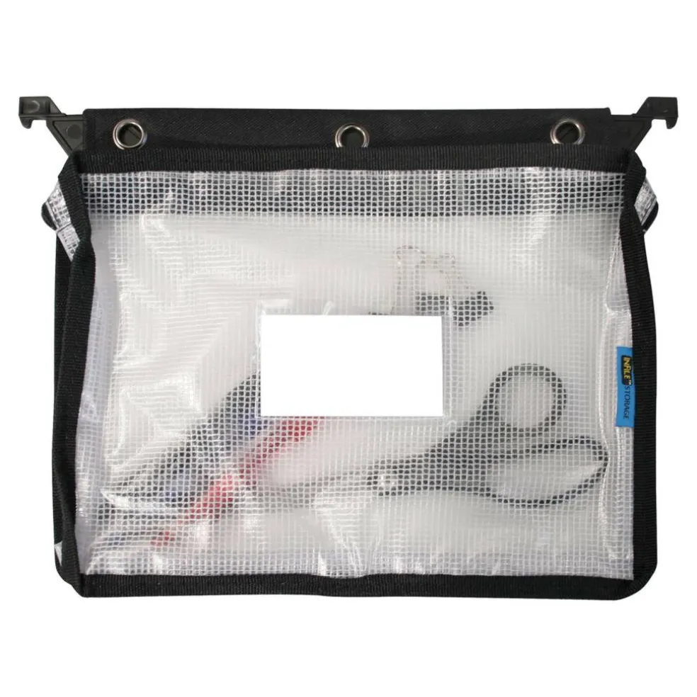 Innovative Storage Designs Clear Mesh Expanding Zipper Pouch