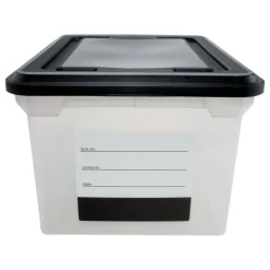 Innovative Storage File Tote with Contents Label