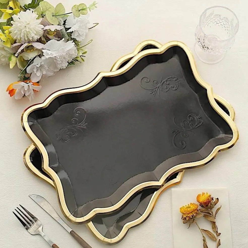 14 in Rectangular Paper Serving Trays