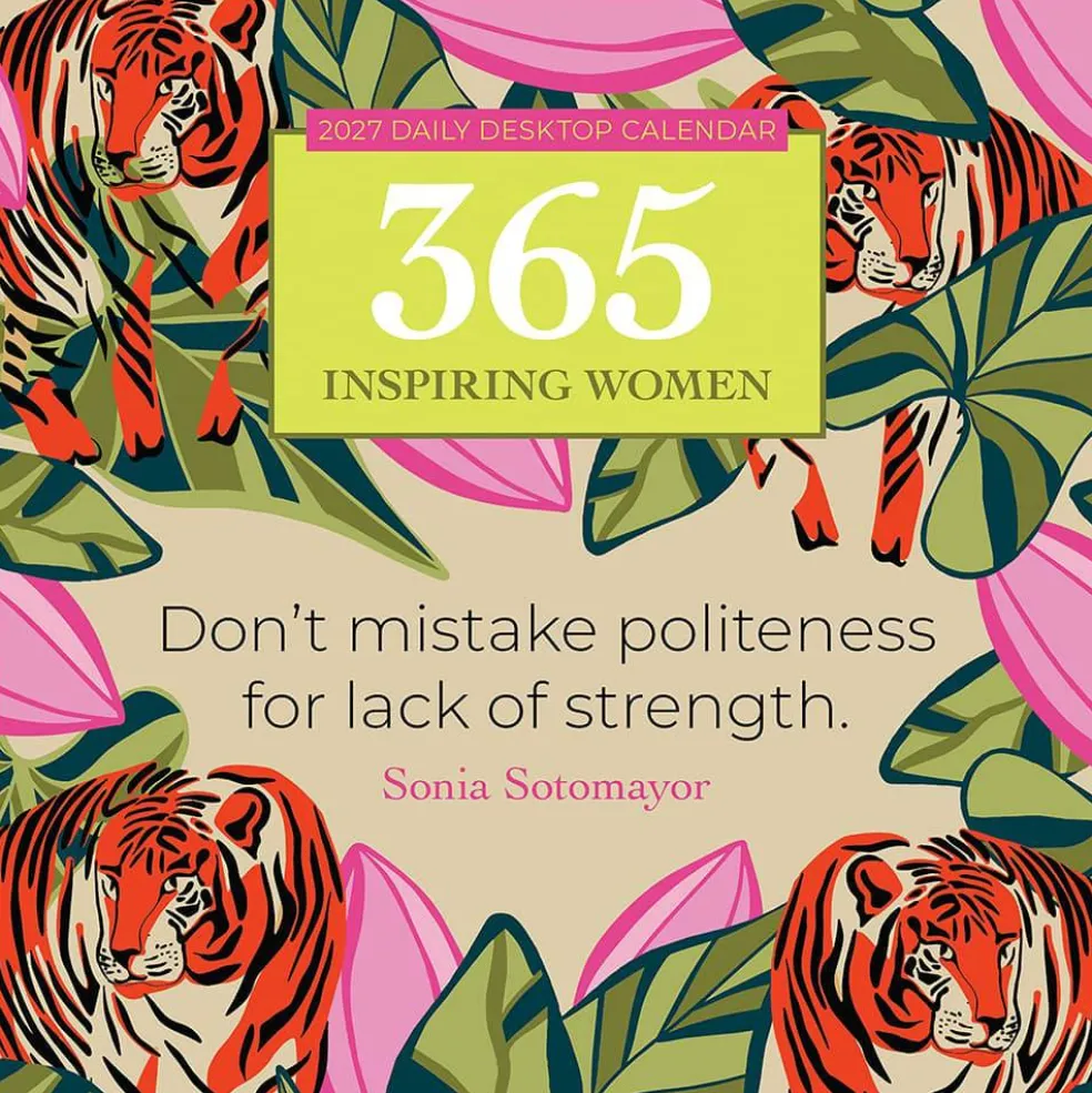 2027 365 Inspiring Women Daily Desktop Calendar