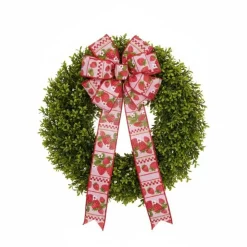 1.5in Strawberries Ribbon: Pink (10 Yards)
