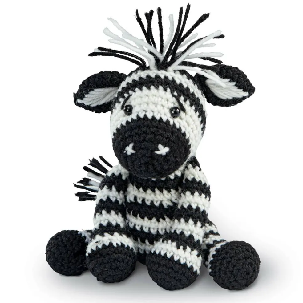 Intermediate Zebra Amigurumi Crochet Kit by Loops & Threads®