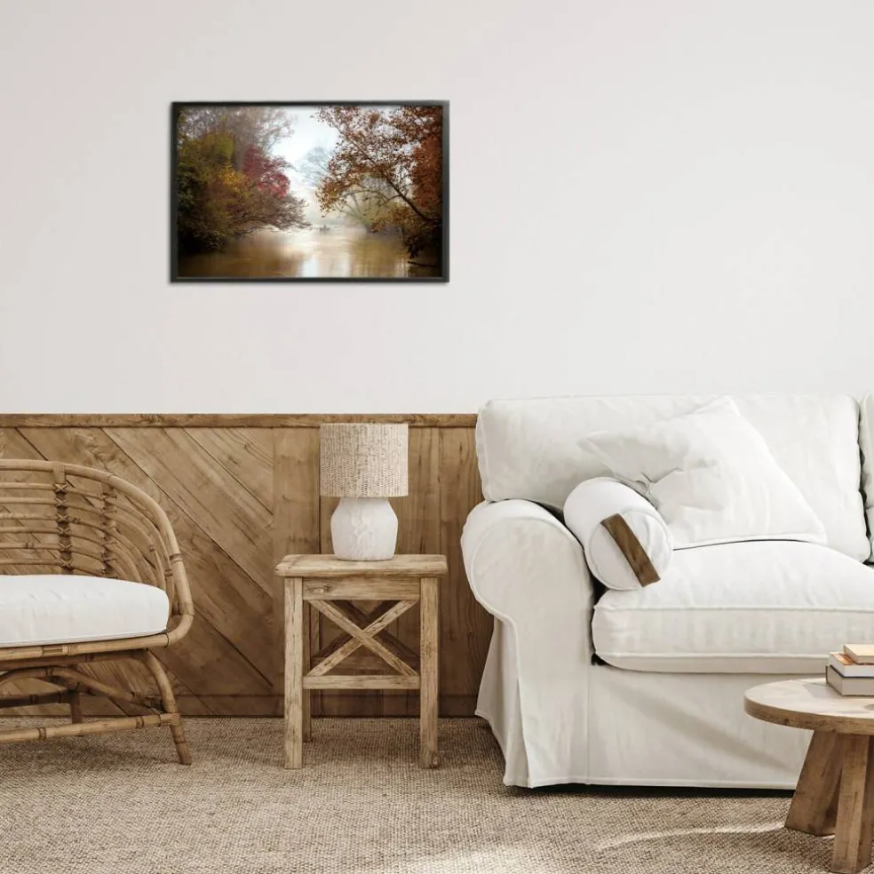 In The Mist Of Autumn Framed Giclee Art