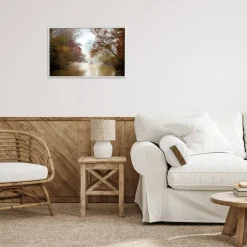 In The Mist Of Autumn Framed Giclee Art
