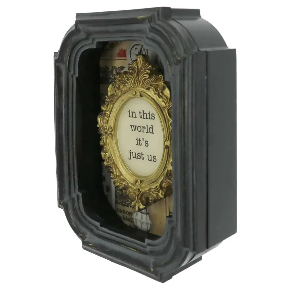 6.75" In This World Shadow Box Tabletop Décor by Ashland®